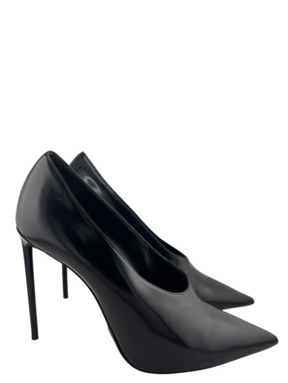 Saint Laurent Teddy Black Leather Pumps 39